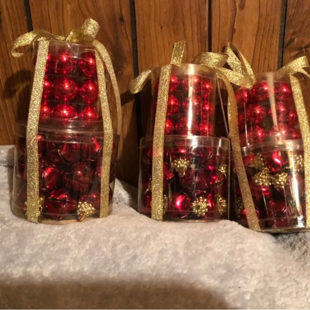 Red and Gold Christmas Ornaments